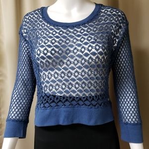 Abercrombie & Fitch Crochet Overlay Top